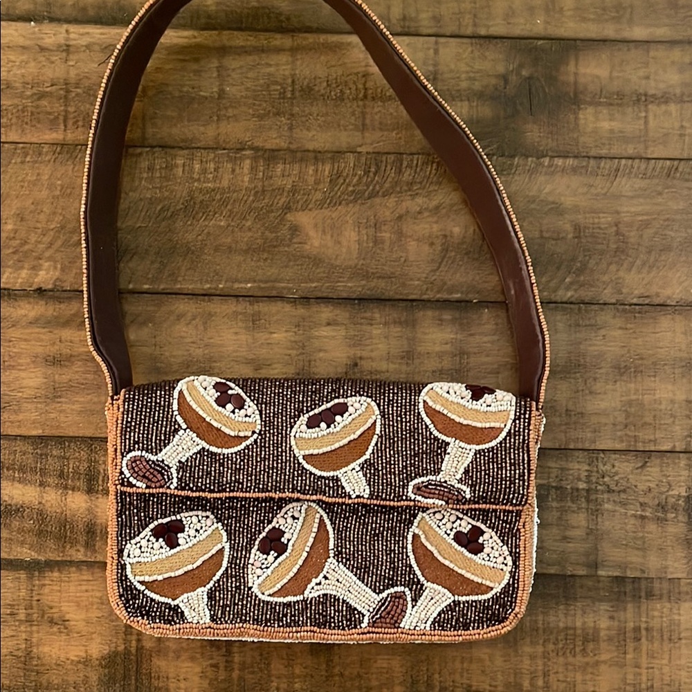 Anthropologie Espresso Martini Bag-NWOT